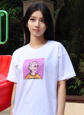 【T】ExistVerse#101纯棉白色落肩直喷T恤