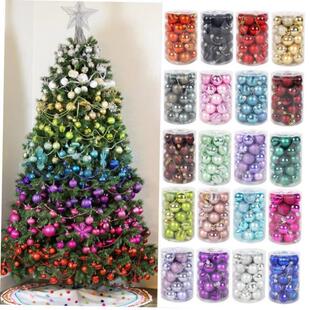 34pcs Christmas balls Christmas tree decor hanging ornament1