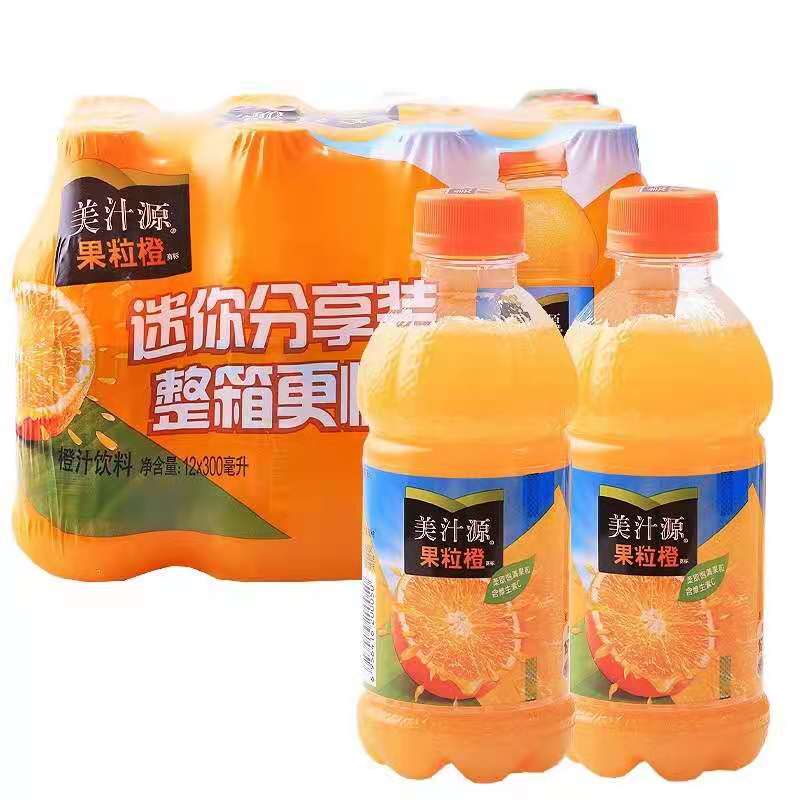 果粒橙美汁源300ml瓶装出品