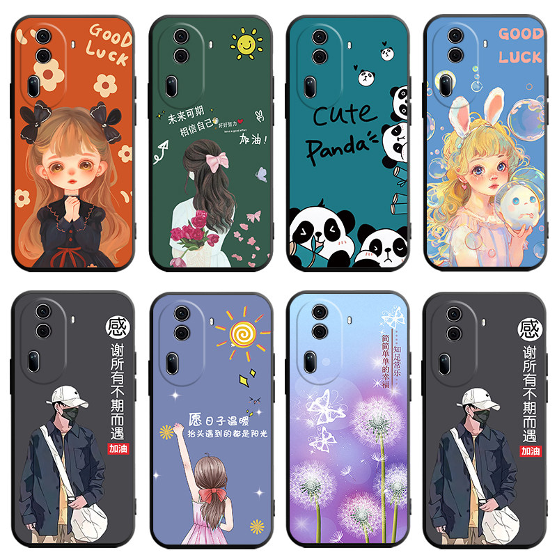 适用于opporeno11手机壳Rneo1l全屏膜PJH1l0软套Ren0 11贴模RoneL1卡通Reon11硅胶PJH110简约文字耐脏商务男