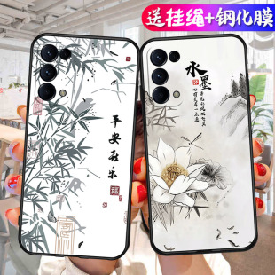 适用于OPPOReno5手机壳oppireno5钢化膜poopreno5全屏模欧普reno5软套PEGM00情侣opp0reno5磨砂opreno5卡通男