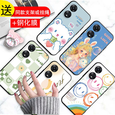 适用oppoA1Pro手机壳带支架poopa1pro保护镜头PHQ110硅胶套ooppa1pro软外壳opopa1pro女款磨砂opppa1pro男生