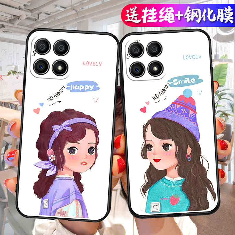 适用荣耀X30i手机壳honorX30i华为新款卡通硅胶TFY一AN00全包防摔5G套TFYAN男女anoo高级感超薄软壳外壳x3oi