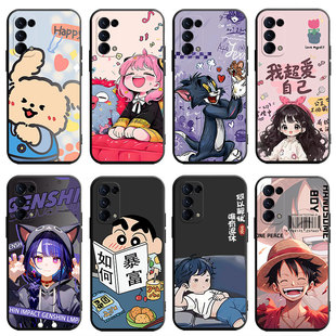 适用于OPPOReno5k手机壳Reno5k卡通Ren05k防摔PEGM10硅胶oop r5k简约0PP0Ren05k小清新Ren05kpr0彩绘潮牌外壳