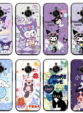 库洛米适用荣耀ALP一AN00手机壳alpan全包防摔alpanoo硅胶anoo个性创意荣耀X50GT保护套x5ogt华为honorx50Pro