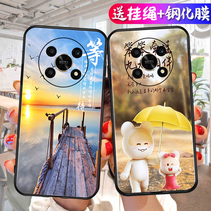 适用荣耀X30i手机壳honorX30i华为新款卡通硅胶TFY一AN00全包防摔5G套TFYAN男女anoo高级感超薄软壳外壳x3oi