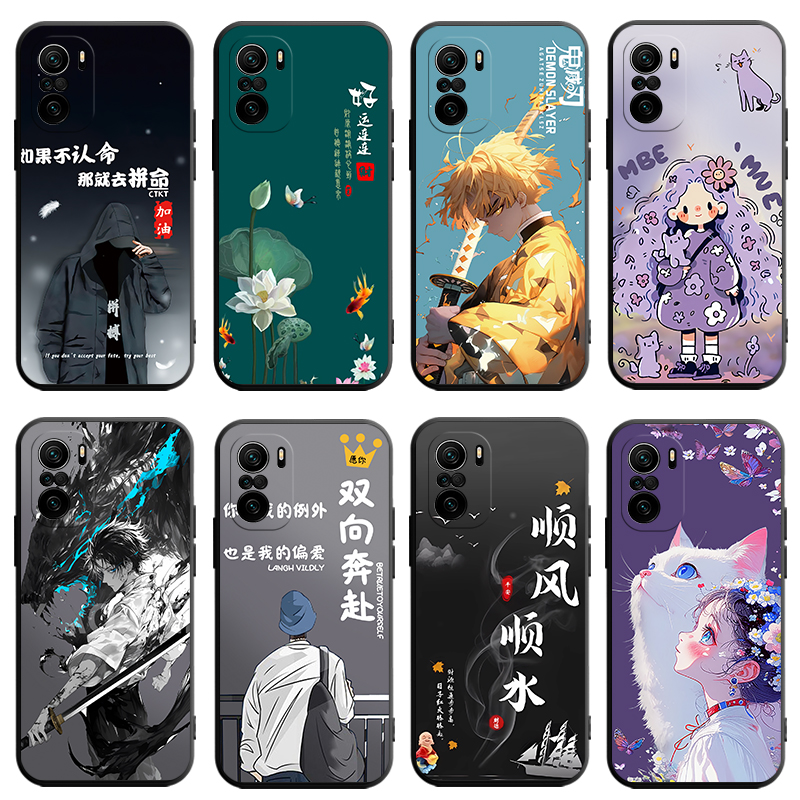 适用于红米k40pro+手机壳xiaomiK40pro+全屏膜红迷K4opro+软套hm k40pro+小清新M2012K11C彩绘redmiK40pro+男