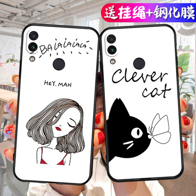 适用于小米红米note7手机壳M1901F7E/T/C新款男女redmi防摔not7软壳radmi全包n0te7磨砂redml创意nte7保护套