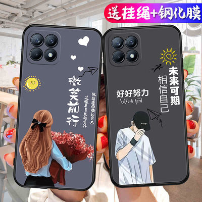 适用oppoReno4se手机壳PEAM00钢化膜PEAT00软0pp0ren04se卡通oporeon4se简约opreao4se荷花rano4se保护套男女