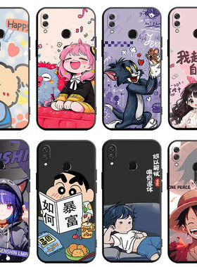 适用荣耀8X手机壳华为Honor8X新款JSN一AL00A防摔全包ALOO软硅胶ALOOA保护-套JSNAL钢化膜TL卡通后壳女男外壳
