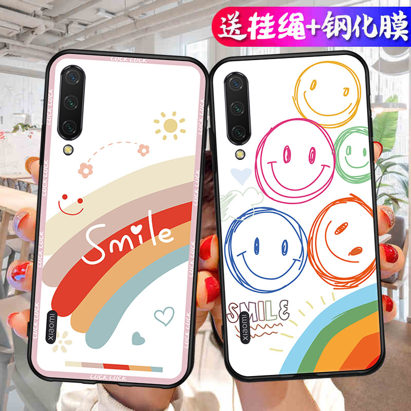 适用小米CC9手机壳MiCC9美图定制版保护套M1904F3BC新款Meitu外壳Mi硅胶Edition全包MlCC防摔C9C男女简约纯色