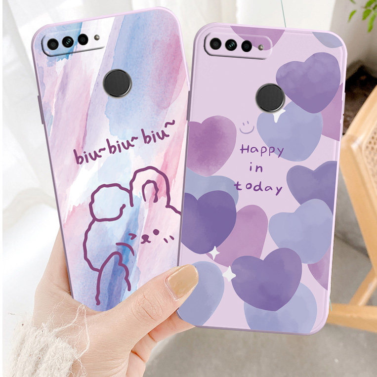 适用华为畅享8手机壳畅想八直边ldn-al00tl10保护套ldnal20爱心huawei