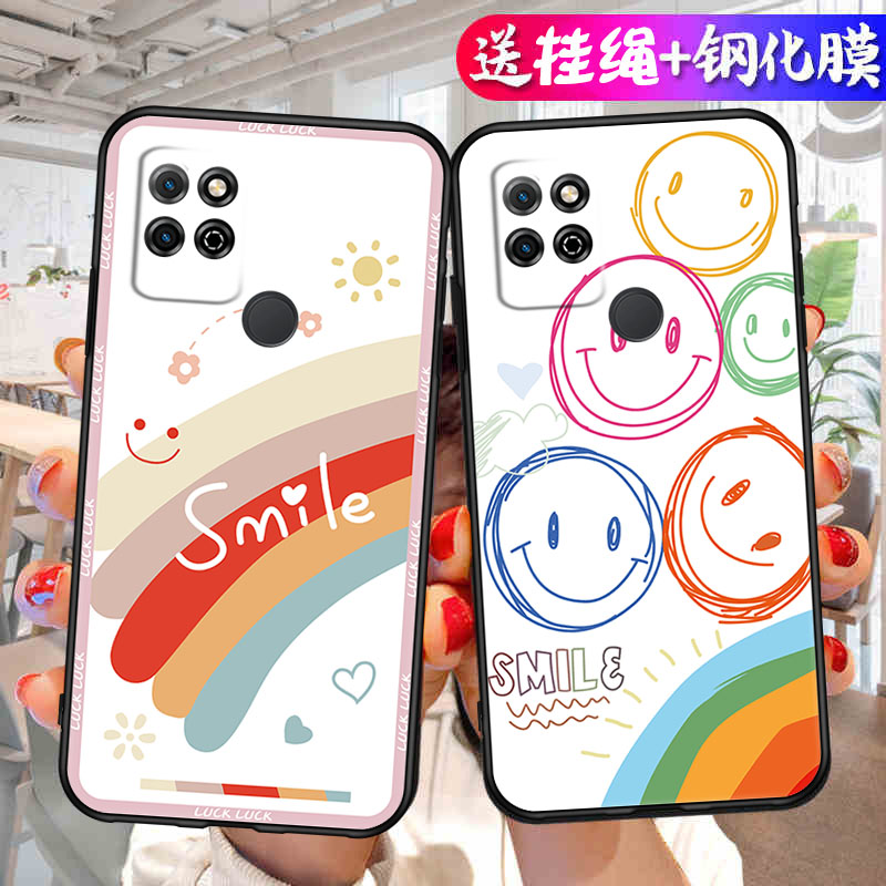 适用荣耀Play5T手机壳华为KOZ一AL40新款KOZAL4O保护HonorPlay套paly全包防摔piay女男送钢化膜Honor硅胶外壳