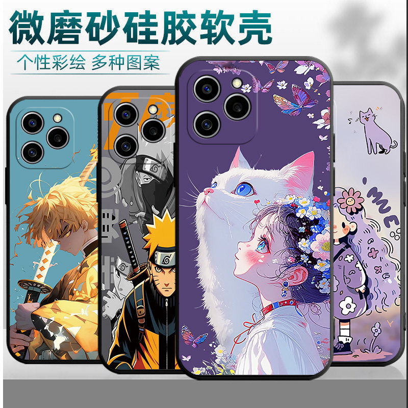 适用华为荣耀60se手机壳huawei情侣honor60se卡通GIA-AN00软硅胶荣誉60se小清新保护套h0n0r60se个性ry60es