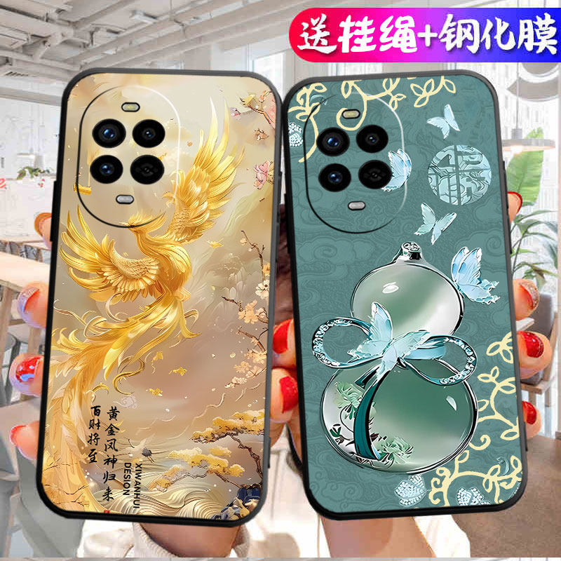 中国风新年版招财适用华为MIS-AL00手机壳nova13pro全包防摔mlsaloo男女新款m1s一a100保护套个性创意时尚