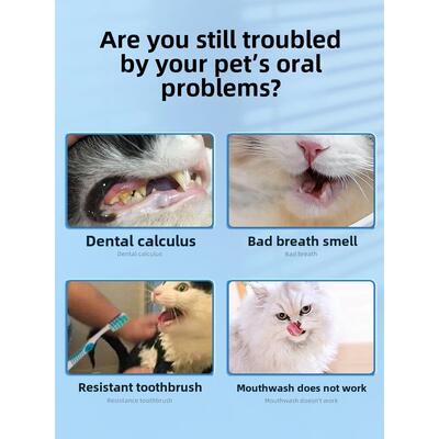 。cat tooth cleaning finger cover pet tooth wet towel tooth