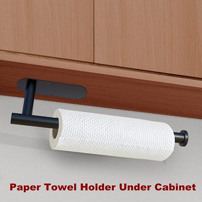 Paper Towel Holder Under Cabinet Wall Mount for Kitchen