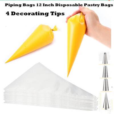 Disposable Piping Bags Cake Cupcake Cookies Decorating Bags