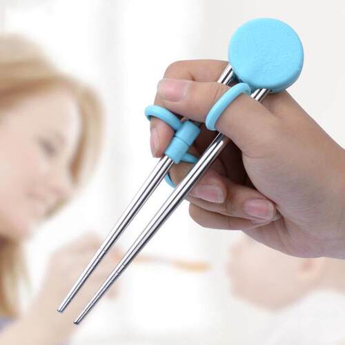 Cute Portable Kids Learning Training Chopsticks Reusable Sta