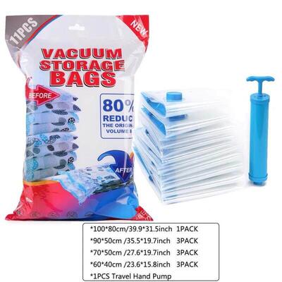 10PCS vacuum storage bag gift airtight pump compression bag