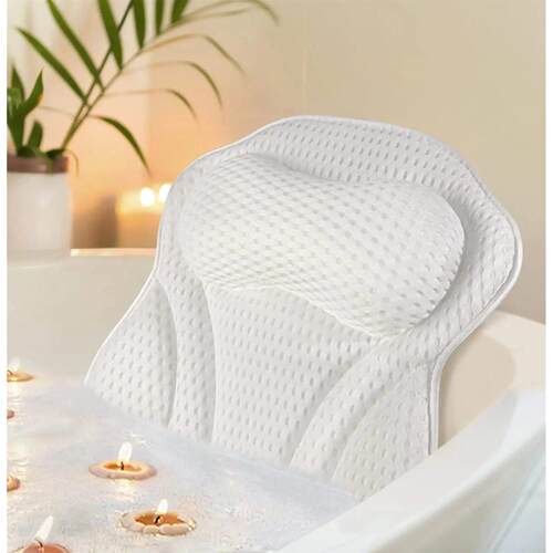 Bathtub Pillow for Tub, Bath Pillow for Neck & Back Support