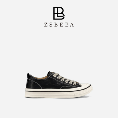 ZSBELLA赛斯贝拉2026春季新款牛皮休闲板鞋ZS1268