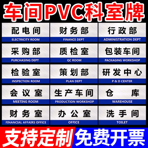 工厂生产车间区域划分标识牌分区牌产品分类牌公司企业亚克力办公室门牌定制总经理董事长厂长仓库财务室挂牌-封面