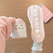 女冬季 2025新款 软底保暖休闲鞋 回力可爱猫猫加绒小白鞋 高级感板鞋