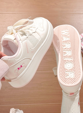 回力KT猫鞋子女2026新款爆款学生板鞋女冬季轻便保暖厚底小白鞋