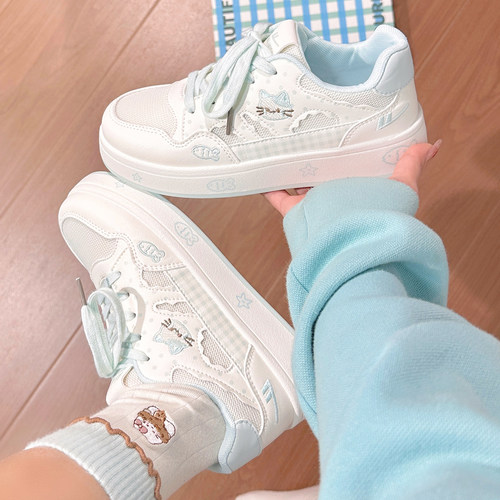 回力猫咪小鱼板鞋女2026春夏新款