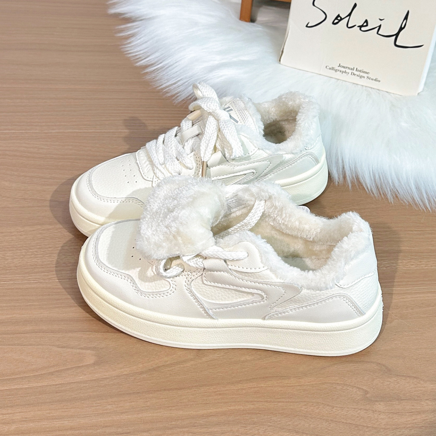 回力加绒小白鞋女2025冬季新款百搭二棉鞋ins潮小众学生保暖板鞋,女鞋,休闲板鞋,淘宝优惠券,粉丝福利购,淘宝优惠卷