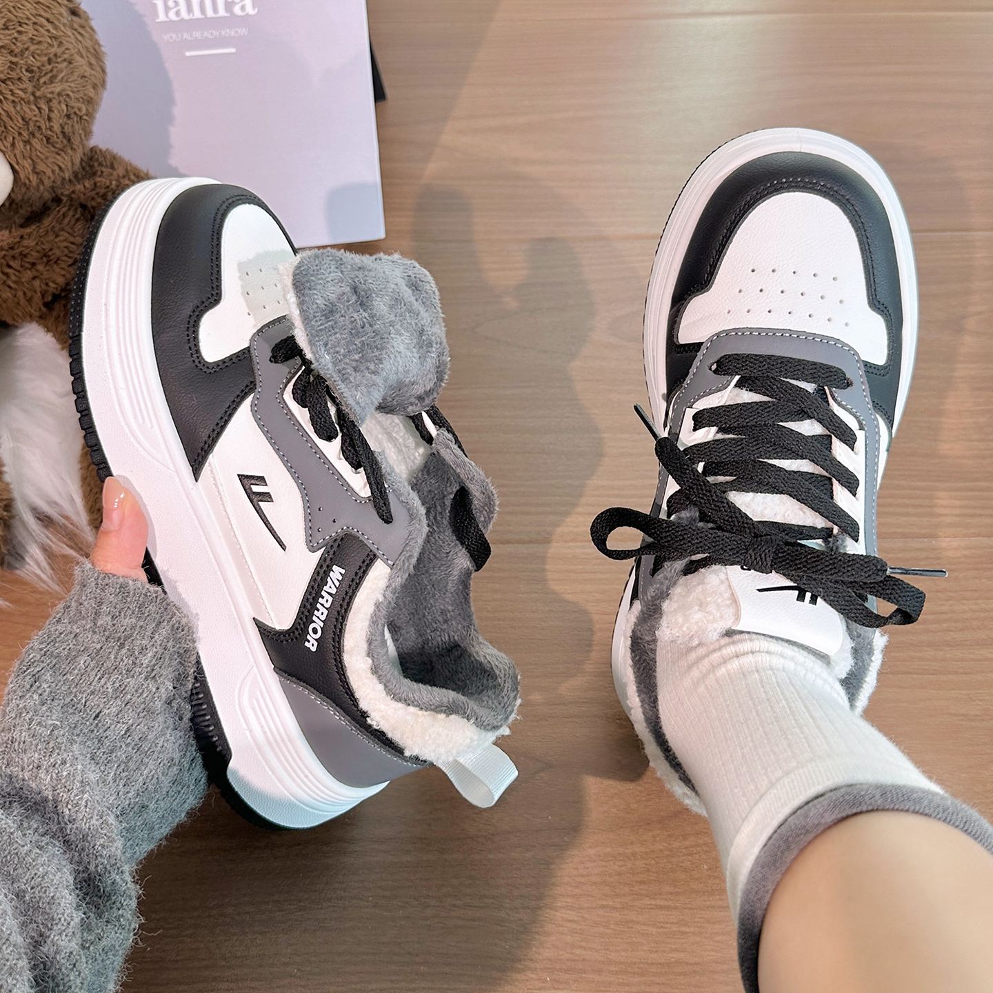 回力加绒女鞋2025秋冬