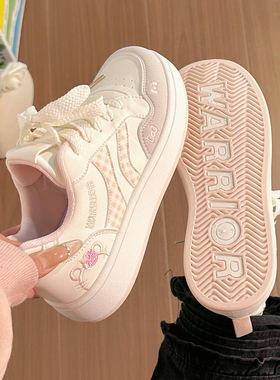 回力可爱刺绣kt猫小白鞋女2025秋冬新款学生低帮鞋厚底百搭板鞋女