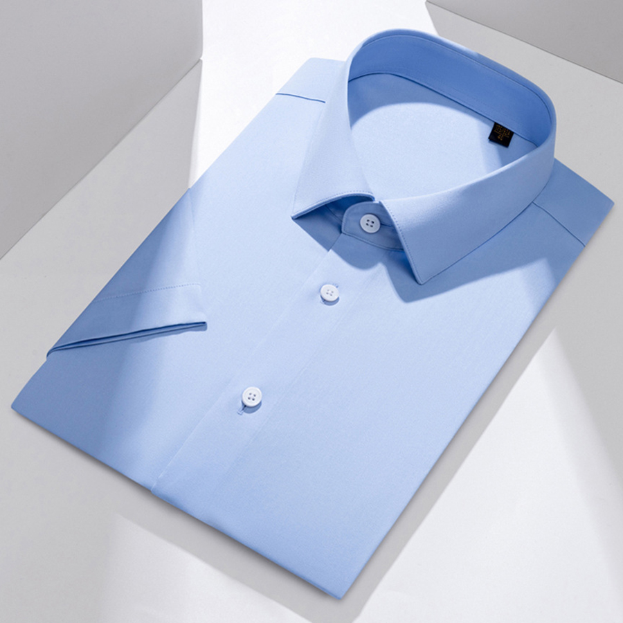男士纯棉200支4股DP免烫全棉衬衫