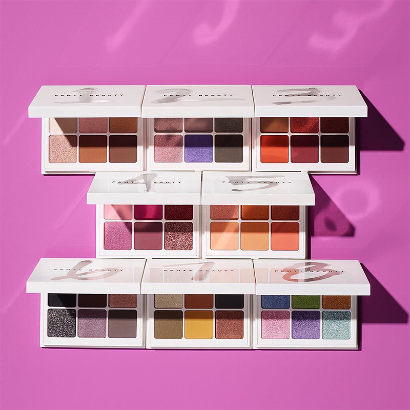 Fenty蕾哈娜百变六色眼影拼盘哑光珠光眼妆临期