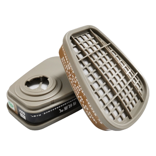 6001CN滤毒盒6200防毒面具配件滤盒活性炭喷漆防护有机蒸汽气体