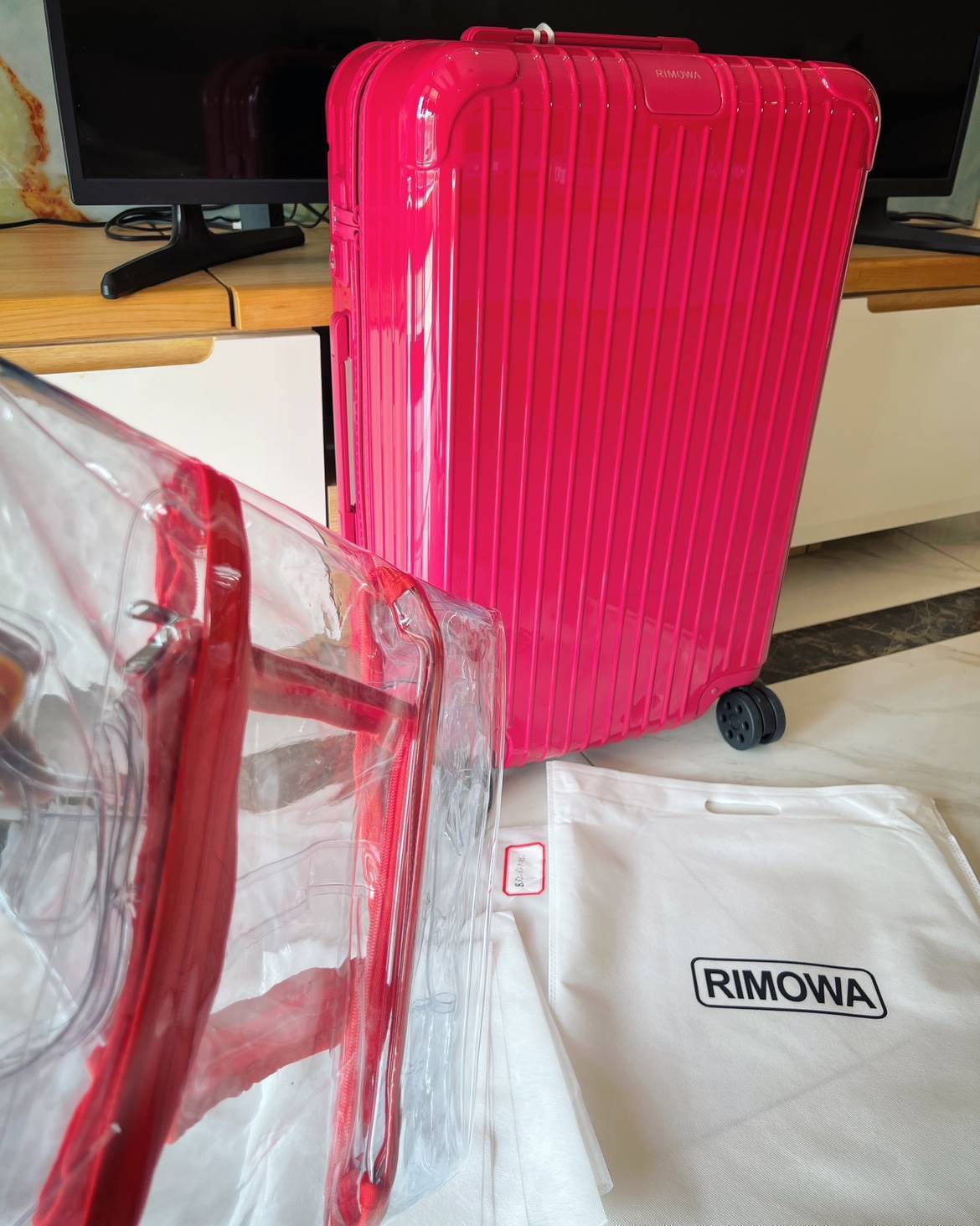 适用全系列日默瓦拉杆箱保护套 rimowa防摔 透明防水pvc