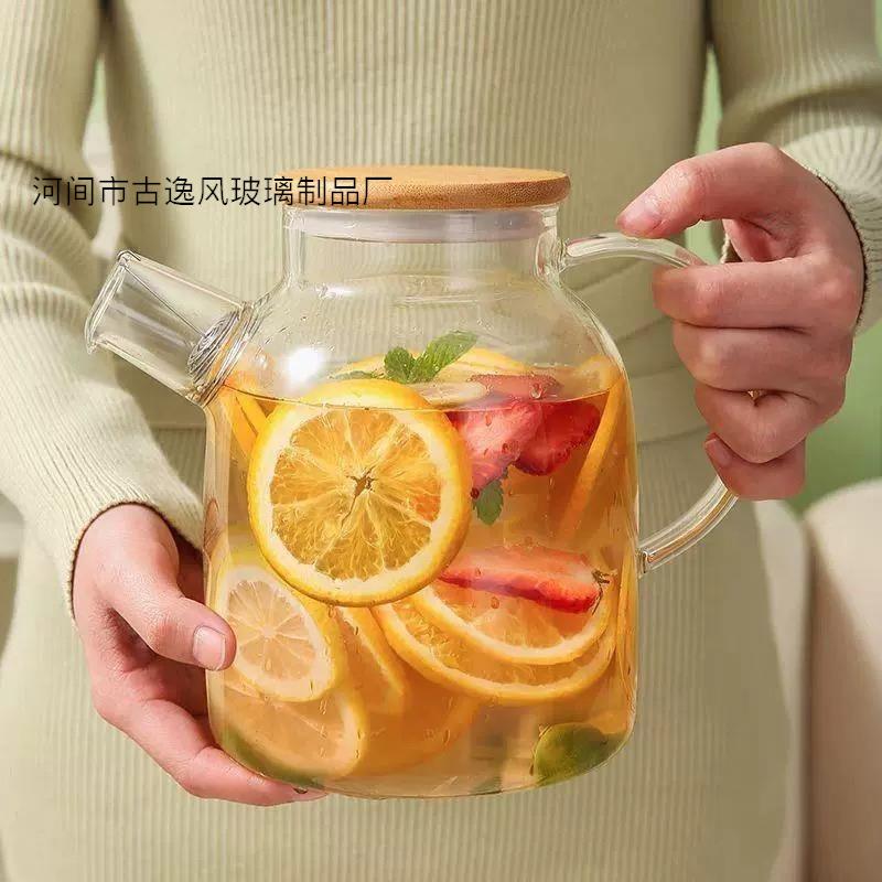 玻璃壶纯铜子母螺丝套提梁壶把手配件茶具手柄日式方形不锈钢提手