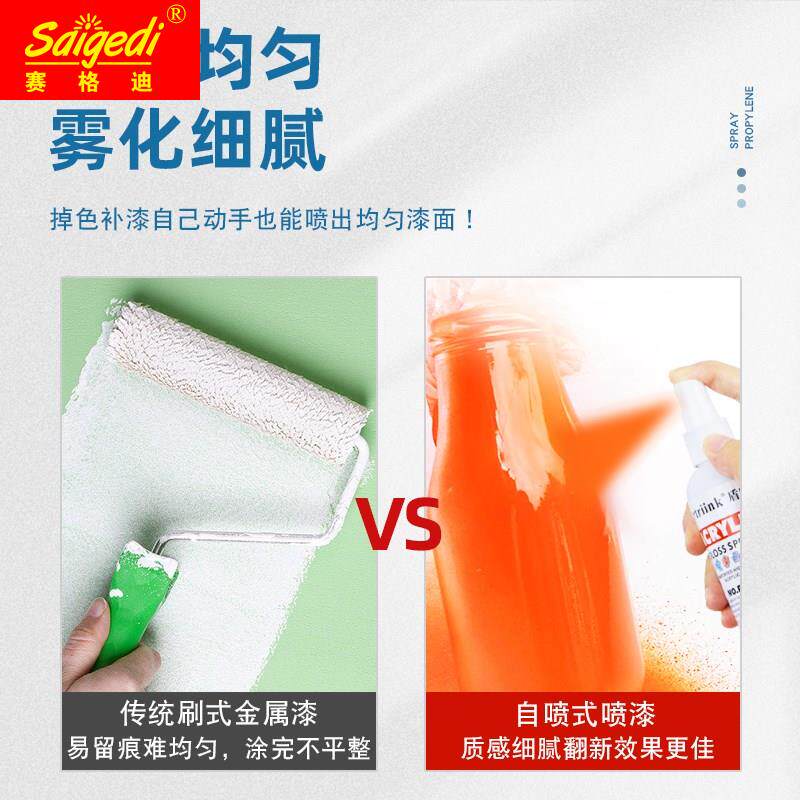 丙烯喷雾手摇自喷漆墙绘涂鸦DIY水性丙烯颜料防水防晒不掉色白色
