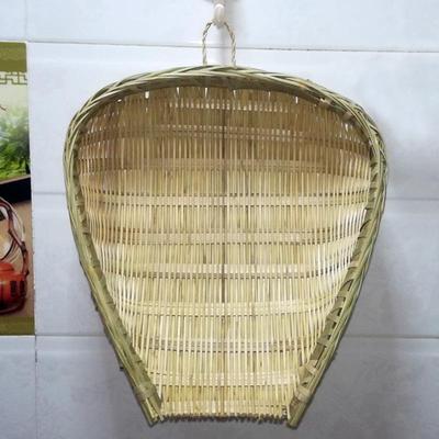 竹筲箕农家竹编制品青篾簸箕竹筛子洗菜沥水沥米竹篮火锅饭店家用