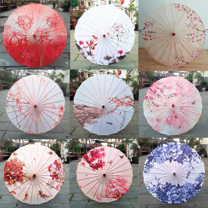 油纸伞舞蹈演出伞雨伞女古风伞跳舞伞旗袍走秀防雨婚庆装饰汉服伞
