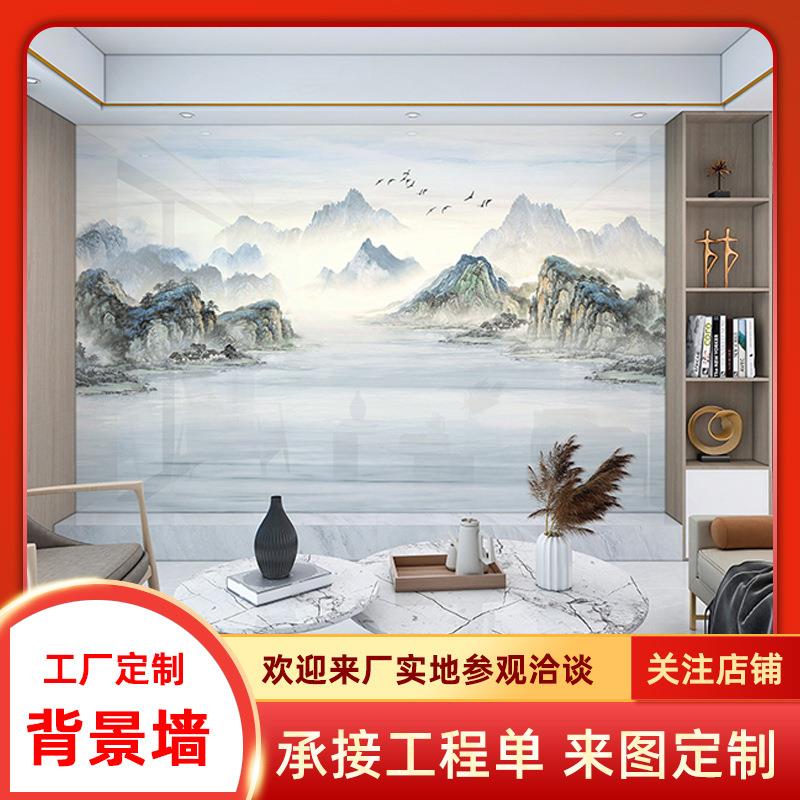 中式餐厅背景墙纸自粘防水玄关过道学生宿舍卧室大自然竹子壁纸花