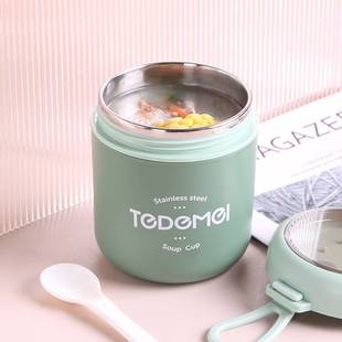 婴儿外出迷你保温杯小早餐汤杯便携粥杯儿童宝宝保温饭盒辅食汤盒