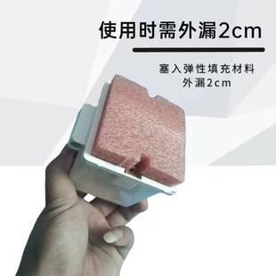 pvc灯头封堵垫块新款电工插座八角司令箱盒子86型线盒填充泡沫