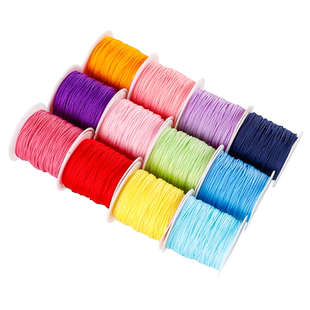 72号玉线手工编织绳吊坠线中国结手链红线绳子手编手绳diy材料0.8