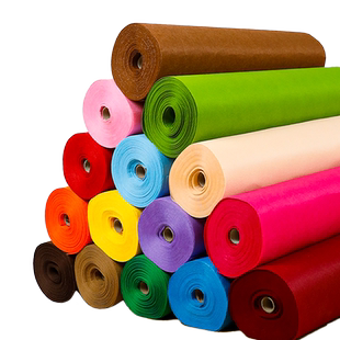 大张不织布料无纺布毛毡布幼儿园儿童手工diy材料彩色教具制作布