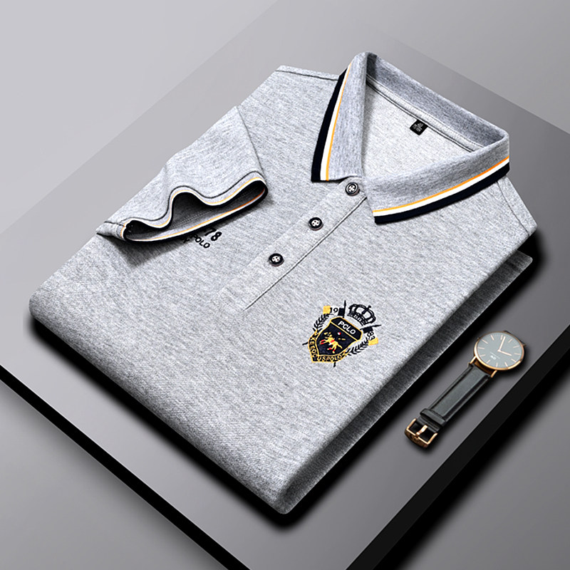 대외 무역 마지막 주문 수출 빅 브랜드 컷 라벨 반팔 티셔츠 남성 오리지널 싱글 브랜드 폴로 셔츠 통관 누출 특가 마지막 주문