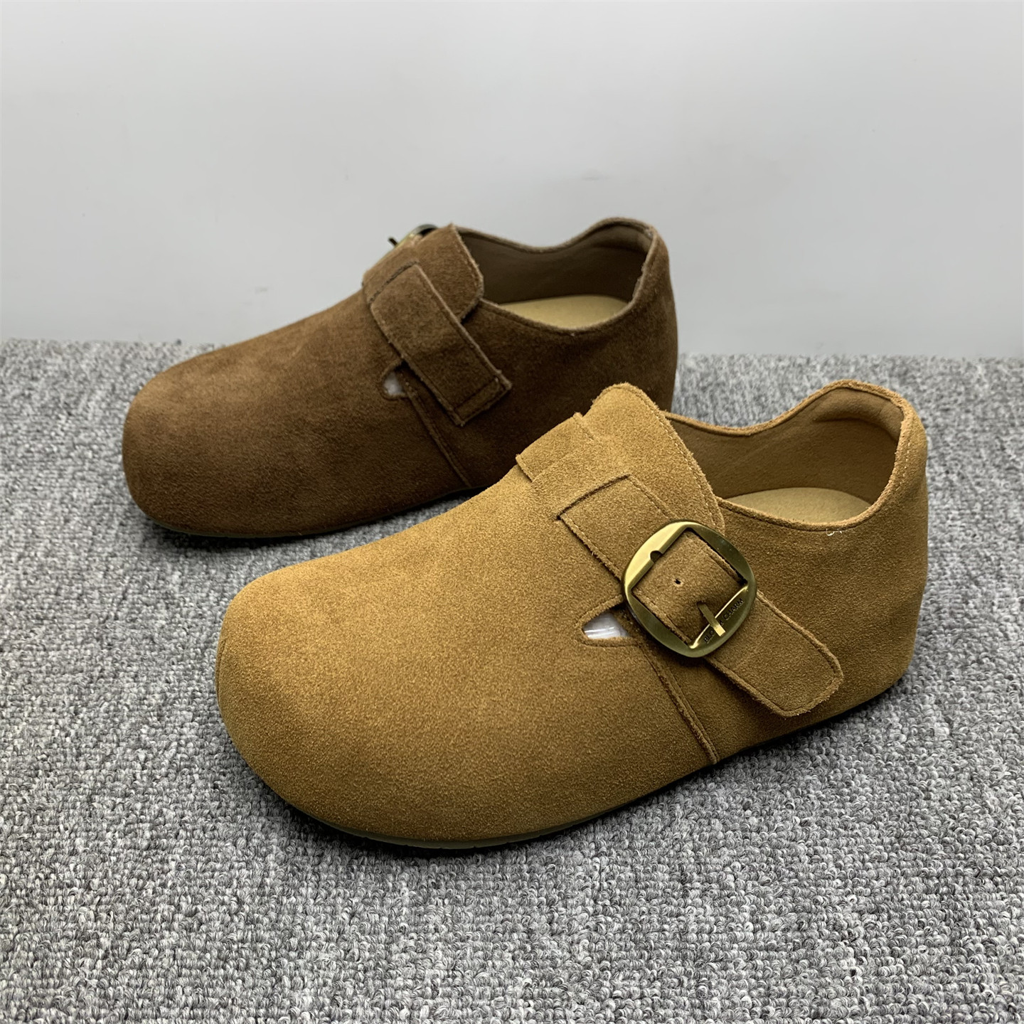 专柜撤柜处理真皮内增高厚底博肯鞋女2025新款防滑休闲全包豆豆鞋,女鞋,勃肯鞋/软木鞋,淘宝优惠券,粉丝福利购,淘宝优惠卷