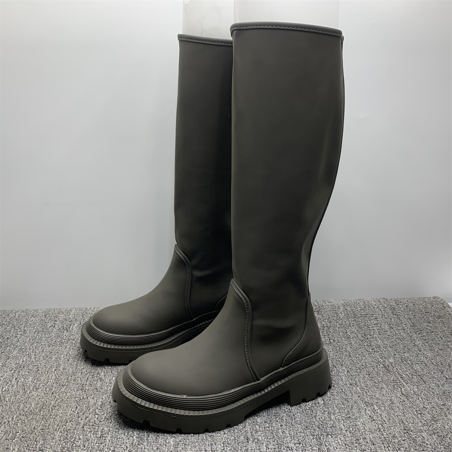 撤柜断码处理36码长筒靴女2025秋冬新款厚底显瘦高筒百搭骑士靴女