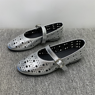 软底镂空一字扣带玛丽珍小皮鞋 撤柜断码 新款 2026夏季 女 处理女鞋